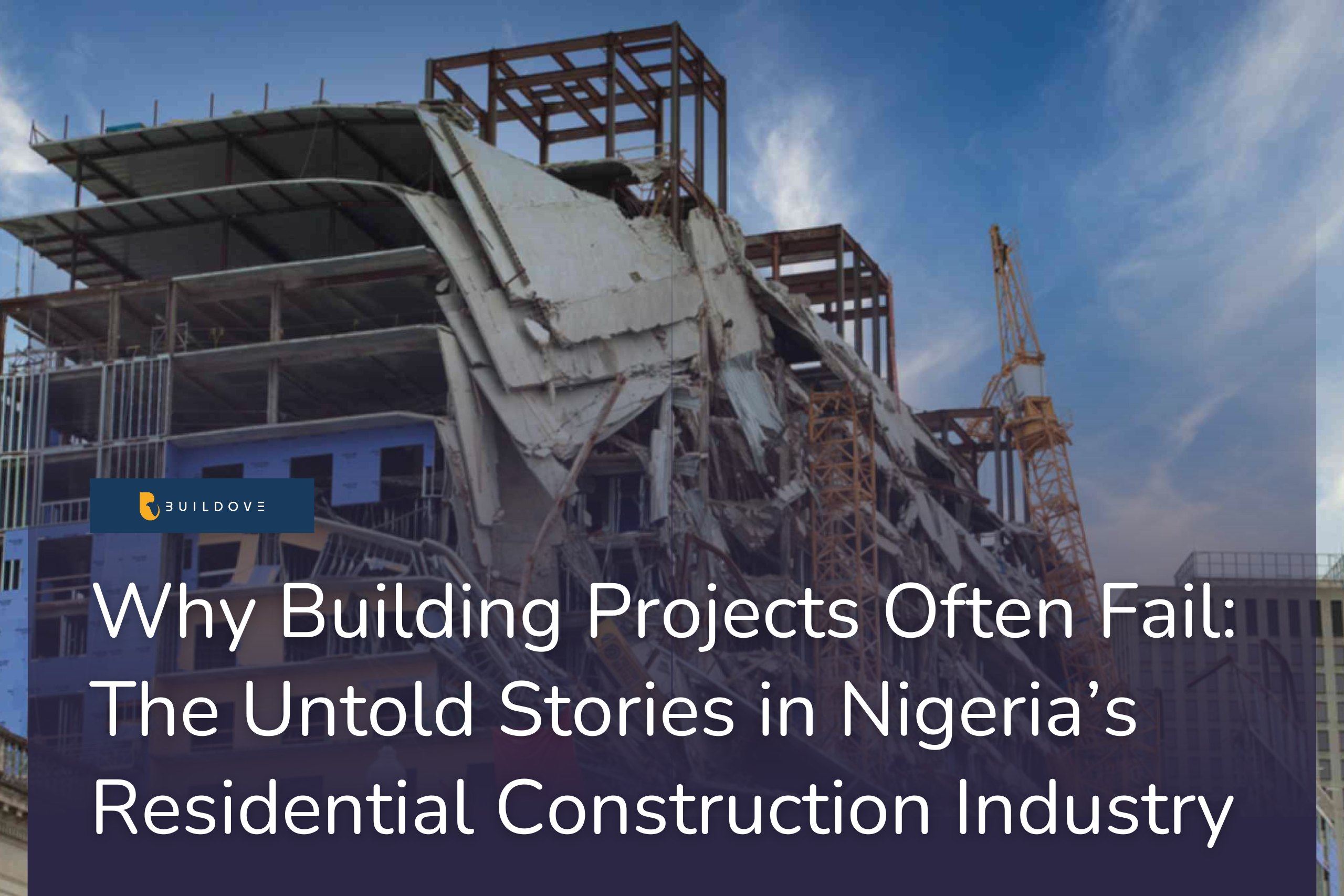Image of a collapsed construction building