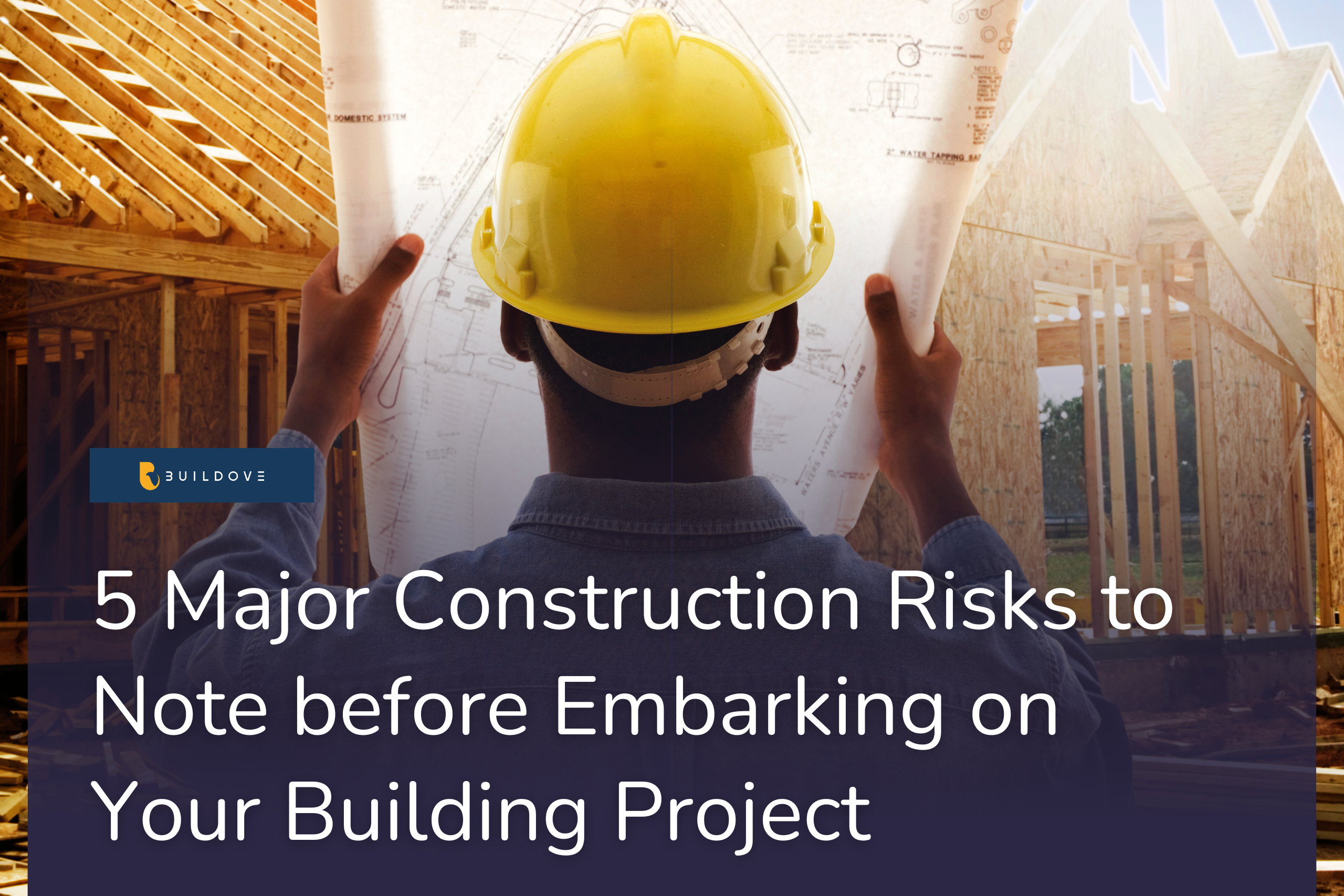 A construction professional looking at a construction plan
