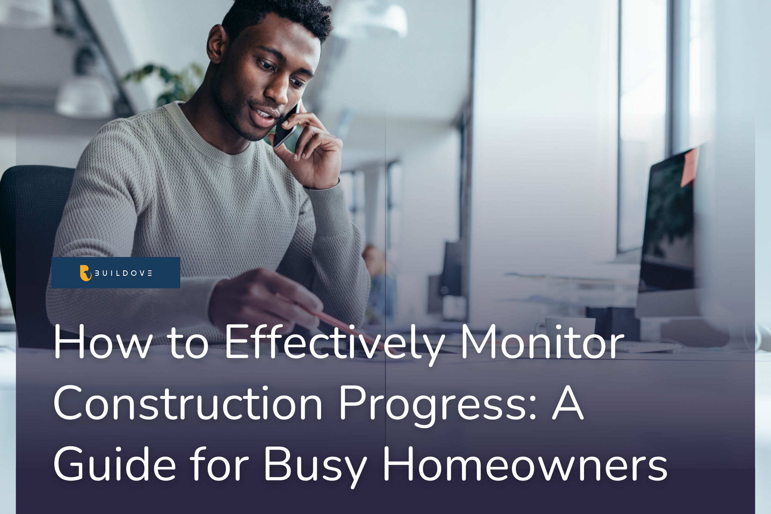 A man looking at a construction plan